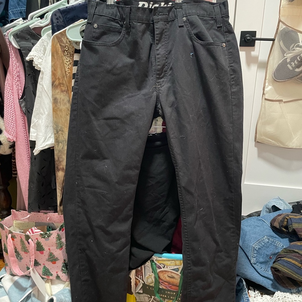 Dickies Women's Black Straight Jeans